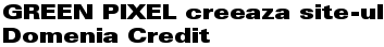 GREEN PIXEL creeaza site-ul Domenia Credit